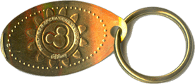 Cast Member pressed token CM0035 keychain