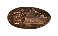 CA0200 60th Diamond Celebration Castle Silhouette pressed penny