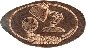 CA0250, CA0251, and CA0252  Disney California Adventure Park Incredibles Pressed Penny Set stampback.