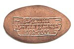 Big Thunder Mountain Railroad Anniversary pressed penny back stamp