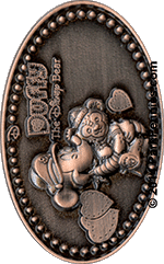 Mickey and Duffy pressed penny pin