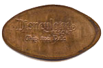 DR0118r DISNEYLAND ® RESORT, CHIP N DALE pressed penny reverse. 