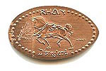 Disneyland pressed penny picture. Click to Zoom.