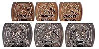 Zoom in on these Disneyland elongated coins and pressed pennies with a click.