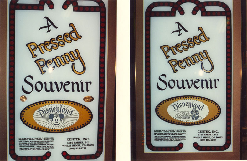 Vintage Penny Press Marquees, circa 1987!