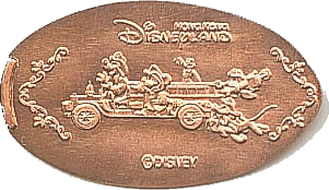 Hong Kong Disneyland pressed penny Fire Truck