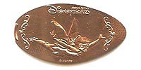 Picture of Hong Kong Disneyland pressed pennies or Magical Coin Souvenirs.