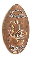 Picture of Hong Kong Disneyland pressed pennies or Magical Coin Souvenirs.