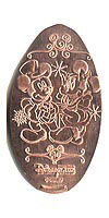 Picture of Hong Kong Disneyland pressed pennies or Magical Coin Souvenirs.