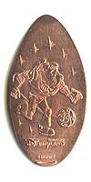 Picture of Hong Kong Disneyland pressed pennies or Magical Coin Souvenirs.