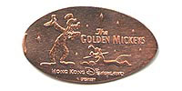 Picture of Hong Kong Disneyland pressed pennies or Magical Coin Souvenirs.