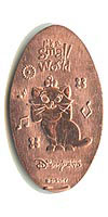 Picture of Hong Kong Disneyland pressed pennies or Magical Coin Souvenirs.