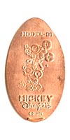 Picture of Hong Kong Disneyland pressed pennies or Magical Coin Souvenirs.