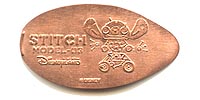 Picture of Hong Kong Disneyland pressed pennies or Magical Coin Souvenirs.
