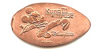 Picture of Hong Kong Disneyland pressed pennies or Magical Coin Souvenirs.