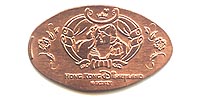 Picture of Hong Kong Disneyland pressed pennies or Magical Coin Souvenirs.