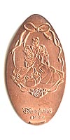 Picture of Hong Kong Disneyland pressed pennies or Magical Coin Souvenirs.