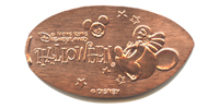 Picture of Hong Kong Disneyland pressed pennies or Magical Coin Souvenirs.