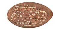 Picture of Hong Kong Disneyland pressed pennies or Magical Coin Souvenirs.