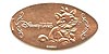 Hong Kong Disneyland pressed penny or coin.