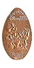 Hong Kong Disneyland pressed penny or coin.