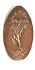 Hong Kong Disneyland pressed penny or coin.