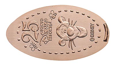 Tigger Tokyo Disneyland 25th Anniversary medal or pressed penny coin.
