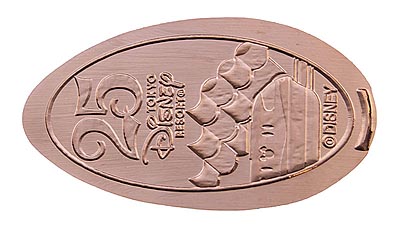 Monorail Tokyo Disneyland 25th Anniversary medal or pressed penny coin.
