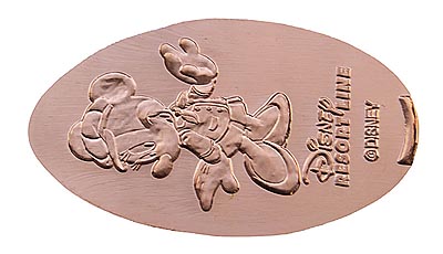 Minnie Mouse Tokyo Disneyland 25th Anniversary medal or pressed penny coin.