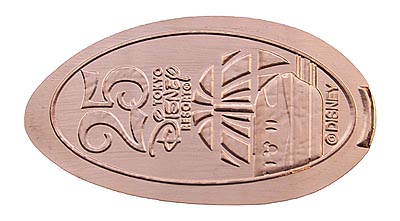 Monorail Tokyo Disneyland 25th Anniversary medal or pressed penny coin.