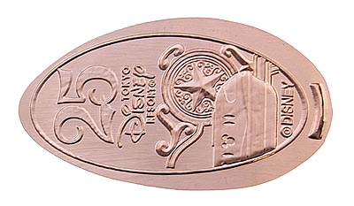 Monorail Tokyo Disneyland 25th Anniversary medal or pressed penny coin.