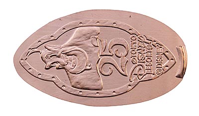 Genie Tokyo Disneyland 25th Anniversary medal or pressed penny coin.