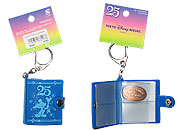 25th Anniversary penny collection book key ring