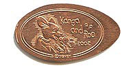 KANGA AND ROO 2002 Tokyo Disneyland Pressed Penny Picture