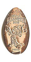 DISNEY&rsquo;S HALLOWEEN 2002, Sorcerer Mickey Tokyo Disneyland Pressed Penny Picture