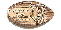 Click to zoom this Tokyo Disneyland picture of a Pressed Penny or medal