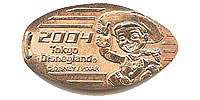 Click to zoom this Tokyo Disneyland picture of a Pressed Penny or medal