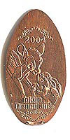 Click to zoom this Tokyo Disneyland picture of a Pressed Penny or medal