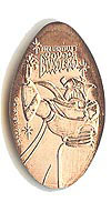 ASTRO BLASTERS, Zurg Tokyo Disneyland Pressed Penny or Nickel souvenir medal