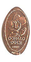 Cowboy Donald Tokyo Disneyland Pressed Penny or Nickel souvenir medal