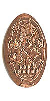 Click to zoom this Tokyo Disneyland picture of a Pressed Penny or medal