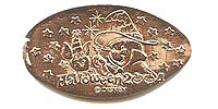 HALLOWEEN 2004, Piglet Tokyo Disneyland Pressed Penny or Nickel souvenir medal