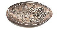 CHRISTMAS FANTASY 2004, Mickey  Tokyo Disneyland Pressed Penny or Nickel souvenir medal