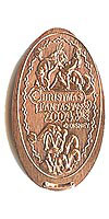 CHRISTMAS FANTASY 2004, Goofy and Donald Tokyo Disneyland Pressed Penny or Nickel souvenir medal