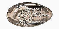 2005, Woody Tokyo Disneyland Pressed Penny or Nickel souvenir medal