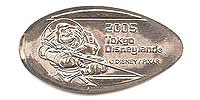 2005, Buzz Lightyear Type I Tokyo Disneyland Pressed Penny or Nickel souvenir medal