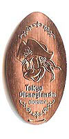 Click to zoom this Tokyo Disneyland picture of a Pressed Penny or medal