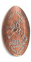 Click to zoom this Tokyo Disneyland picture of a Pressed Penny or medal