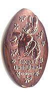 Click to zoom this Tokyo Disneyland Pressed Penny or Nickel souvenir medal
