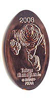 Click to zoom this Tokyo Disneyland picture of a Pressed Penny or medal